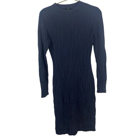 Cos  Blue Long Sleeve Midi Sweater Dress Viscose Polyamide‎  Size XS - Picture 1 of 7